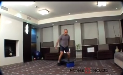 Aerobic Step -- Step Jump Ups - Lateral - Fitness Republic