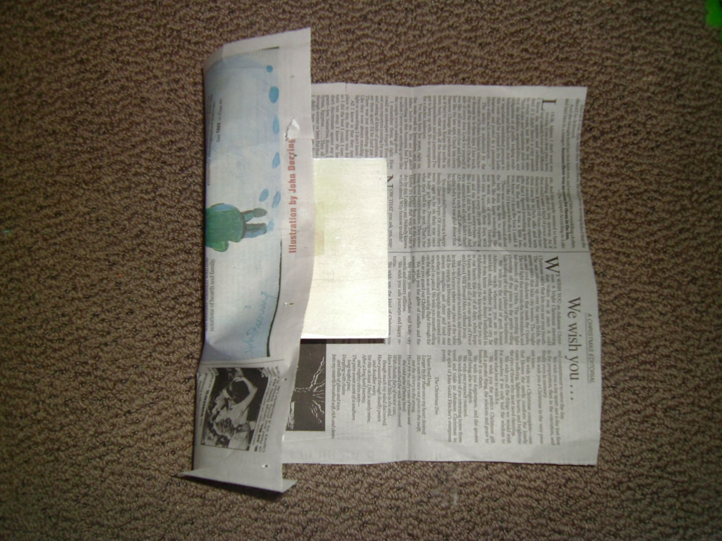Newspaper Wrapping Paper 5 Steps Instructables
