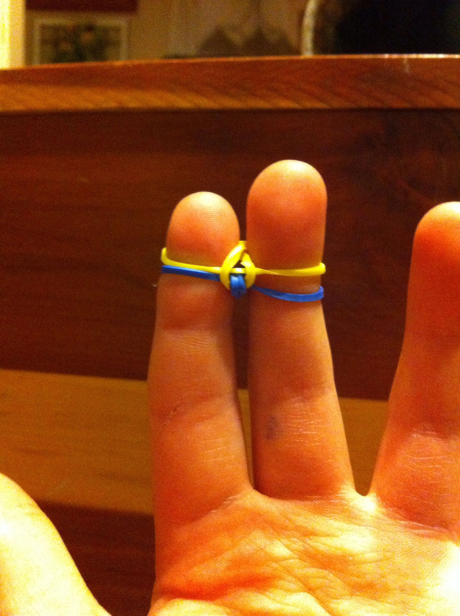 Rubber Band Bracelet Without Loom 6 Steps Instructables