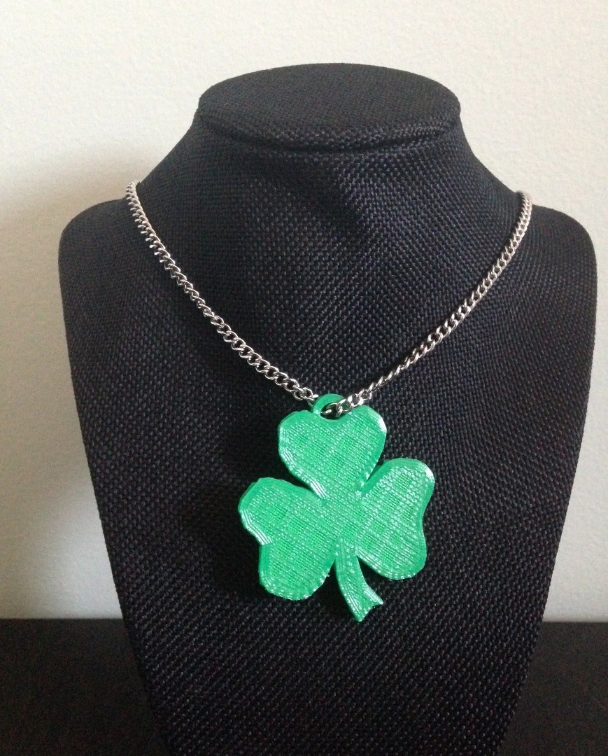Saint Patrick's Day- 3D Printed Shamrock Pendant