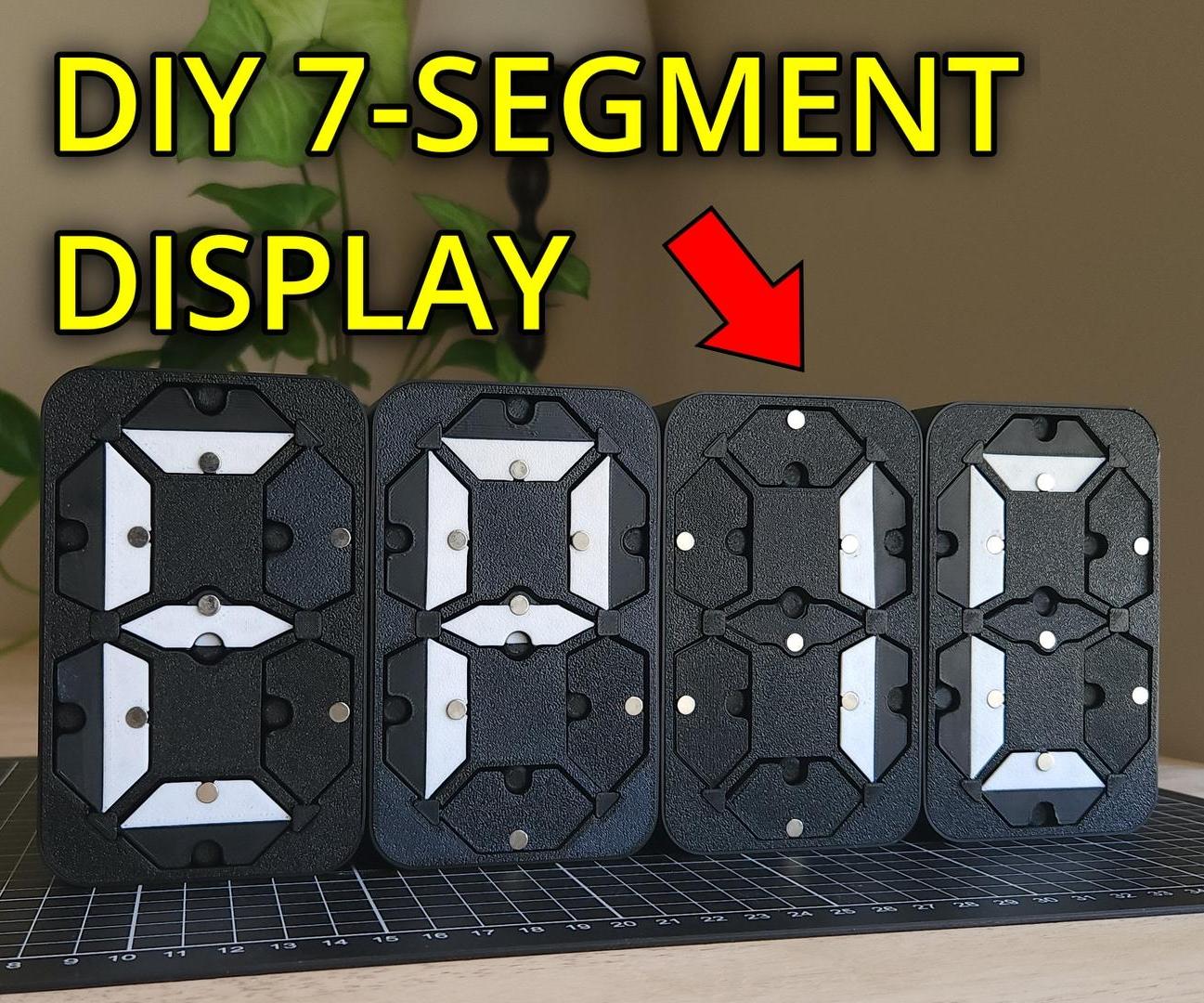 3D Printed Electromechanical 7-Segment Display : 34 Steps (with ...