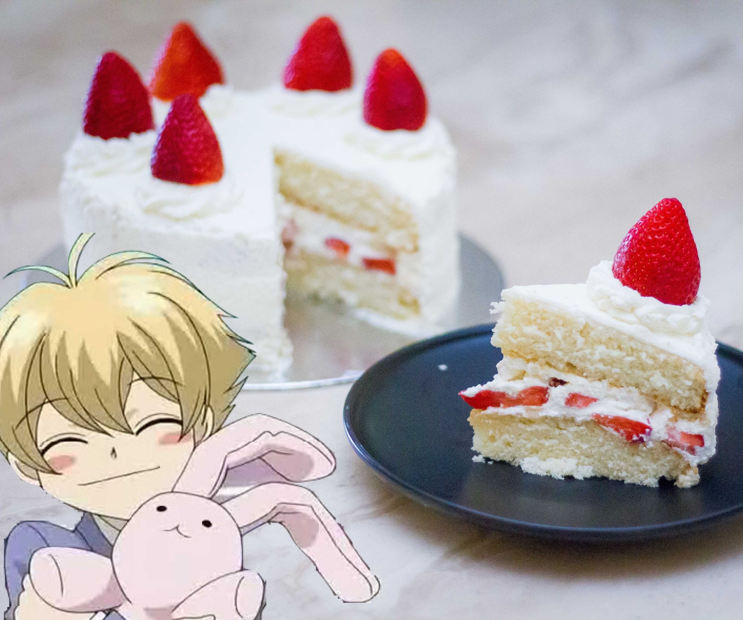 Honey Senpai's Strawberry Shortcake