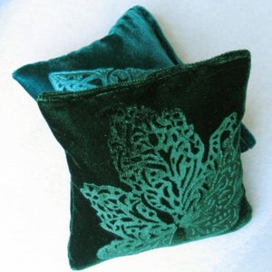 Emboss Velvet With Rubber Stamps and a Household Iron