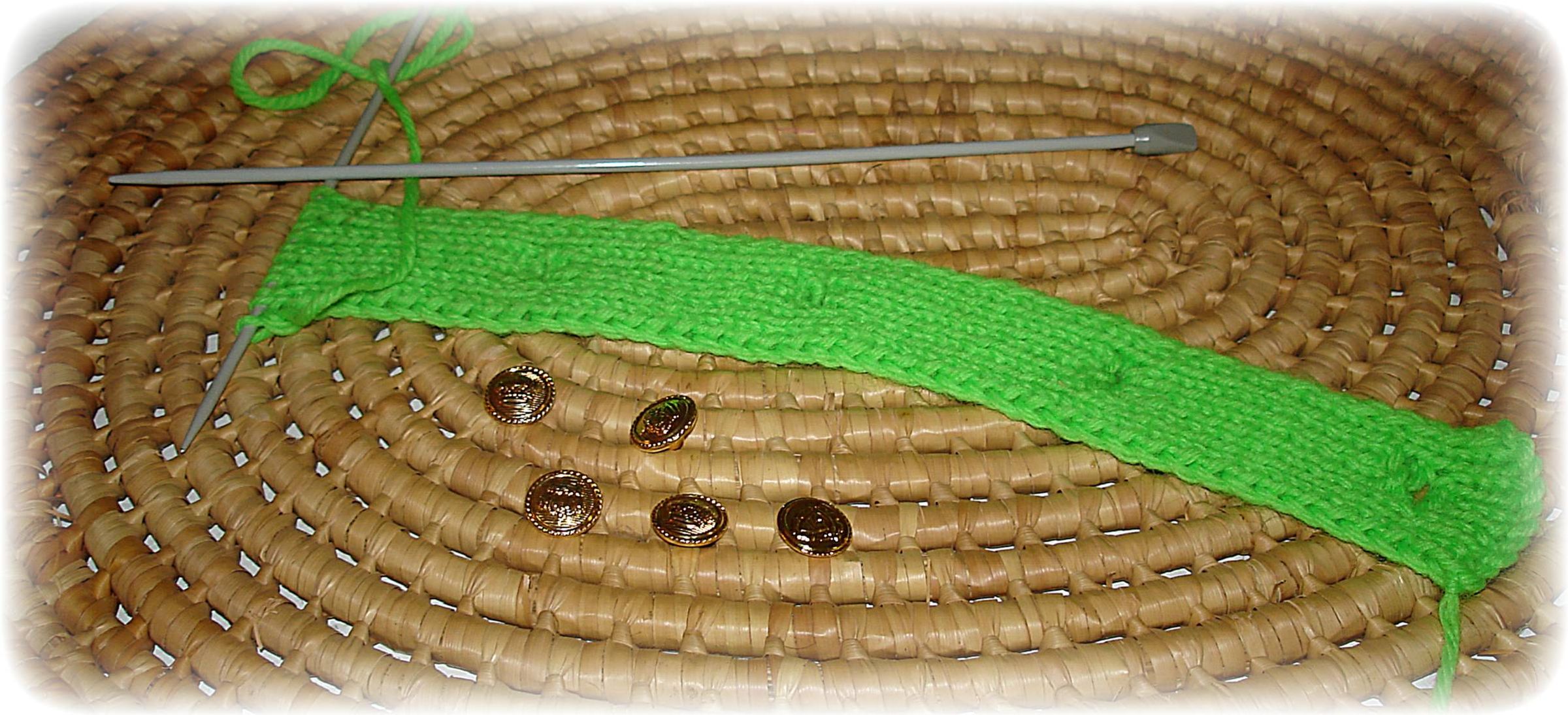 How to Knit a Ribbed Buttonhole Band for a Sweater or Cardigan