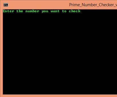 Prime Number Checker using notepad