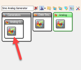 Generate Sine Waves - in Visuino Add & Set Components