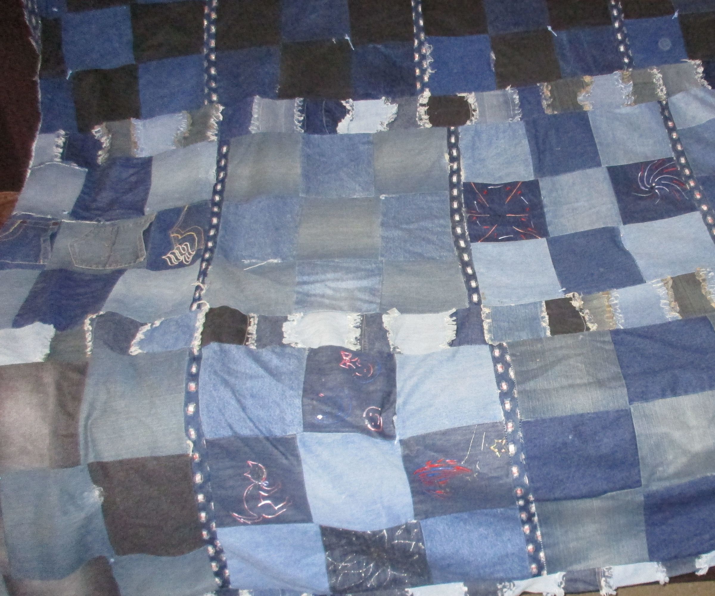 Blue Jeans Rag Quilt