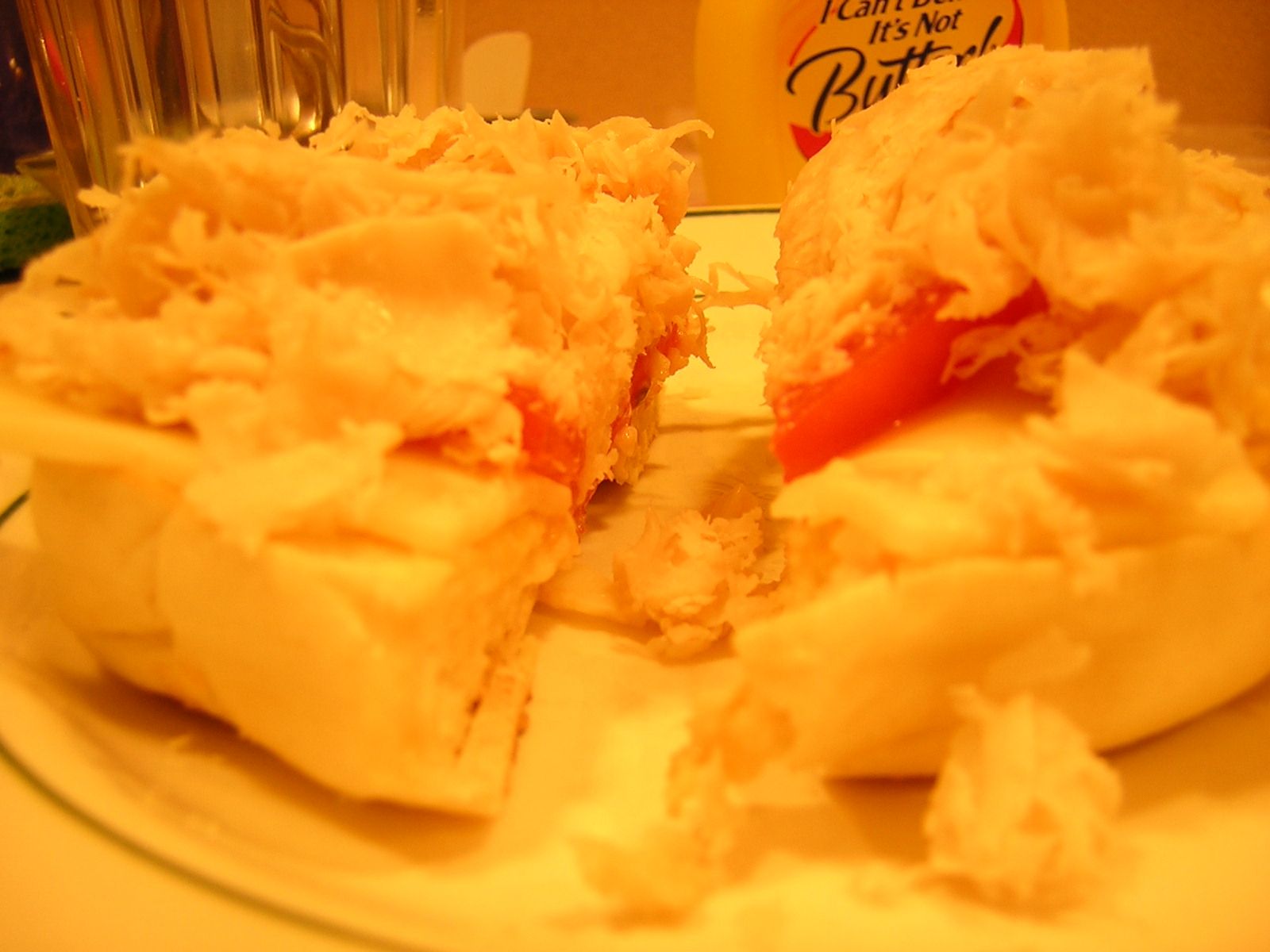 Openface Bagel Sandwich