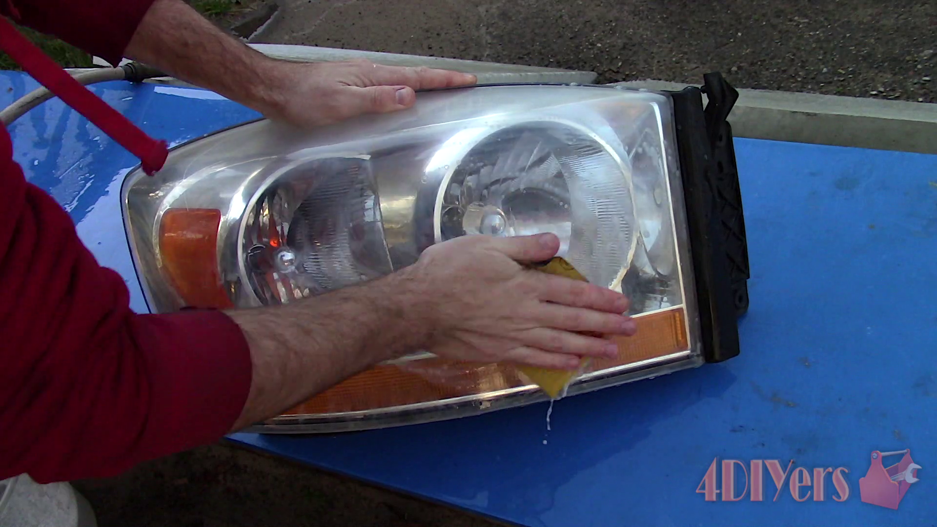 How to Restore Faded Hazy or Yellowing Headlights by Wet Sanding and