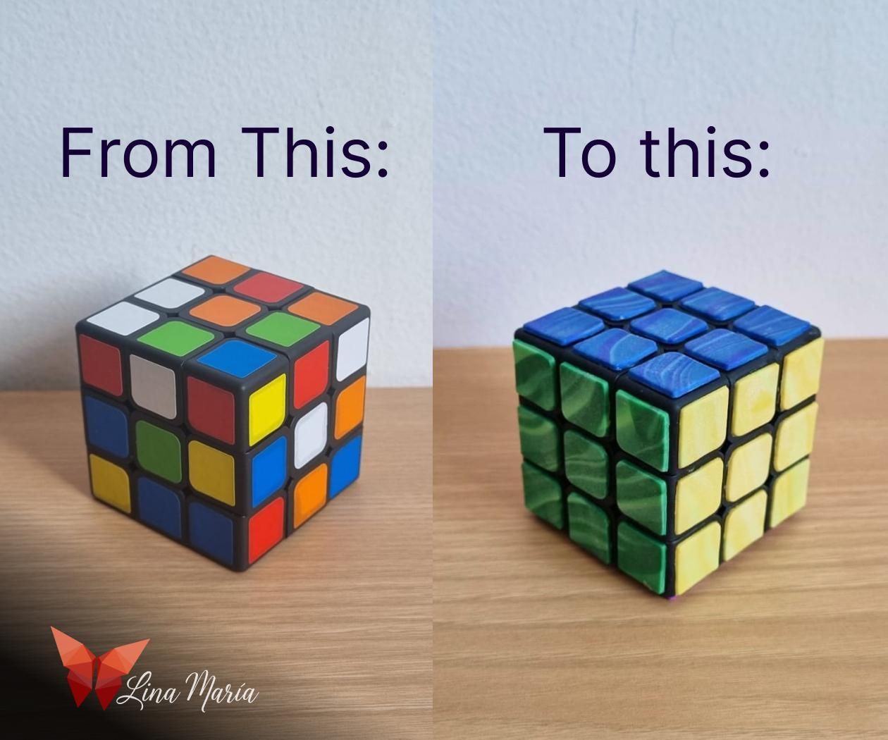 Solve the Rubik's Cube the Artistic Way With Polymer Clay