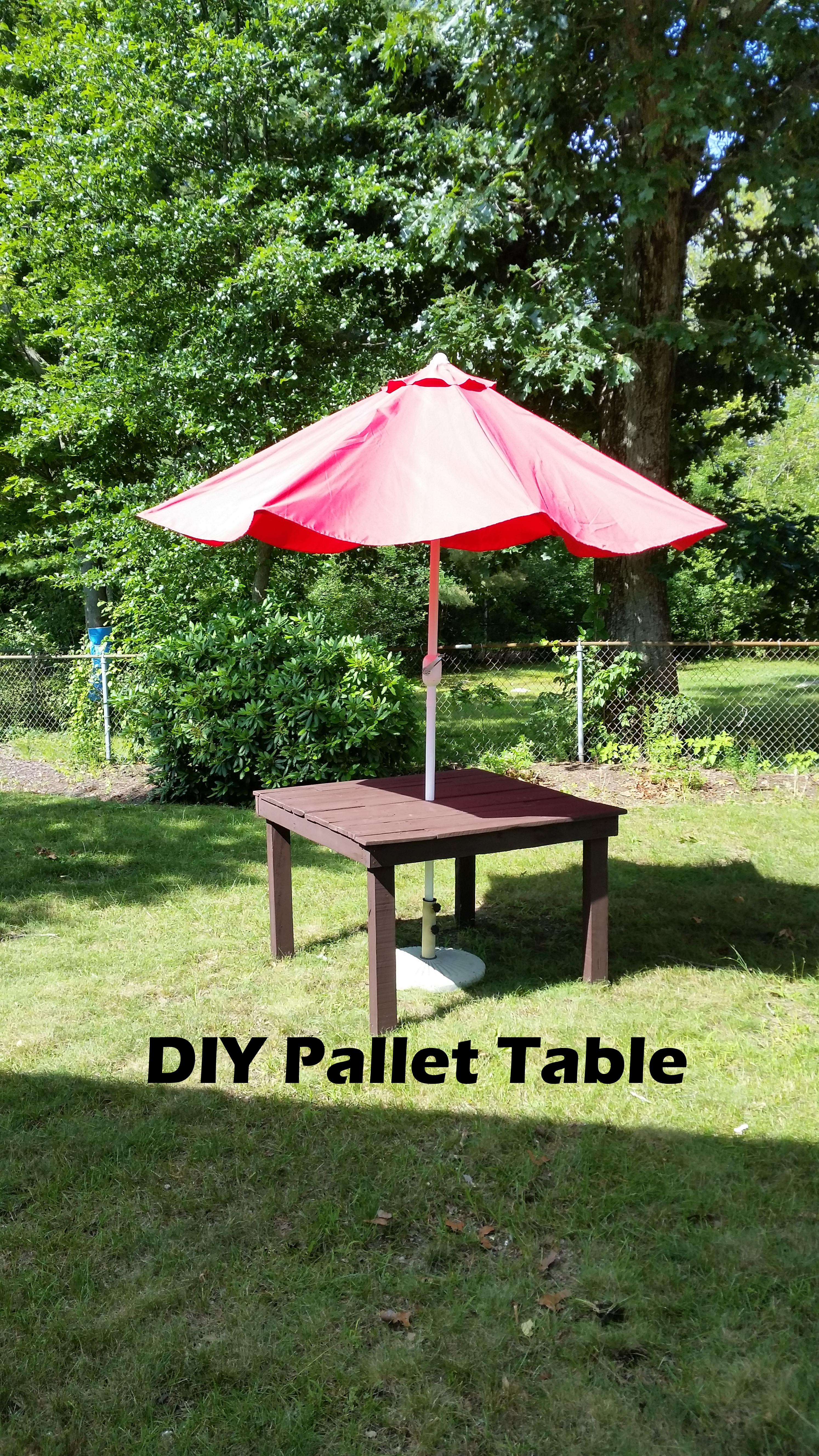 DIY PALLET TABLE-100% PALLET WOOD - Image 1