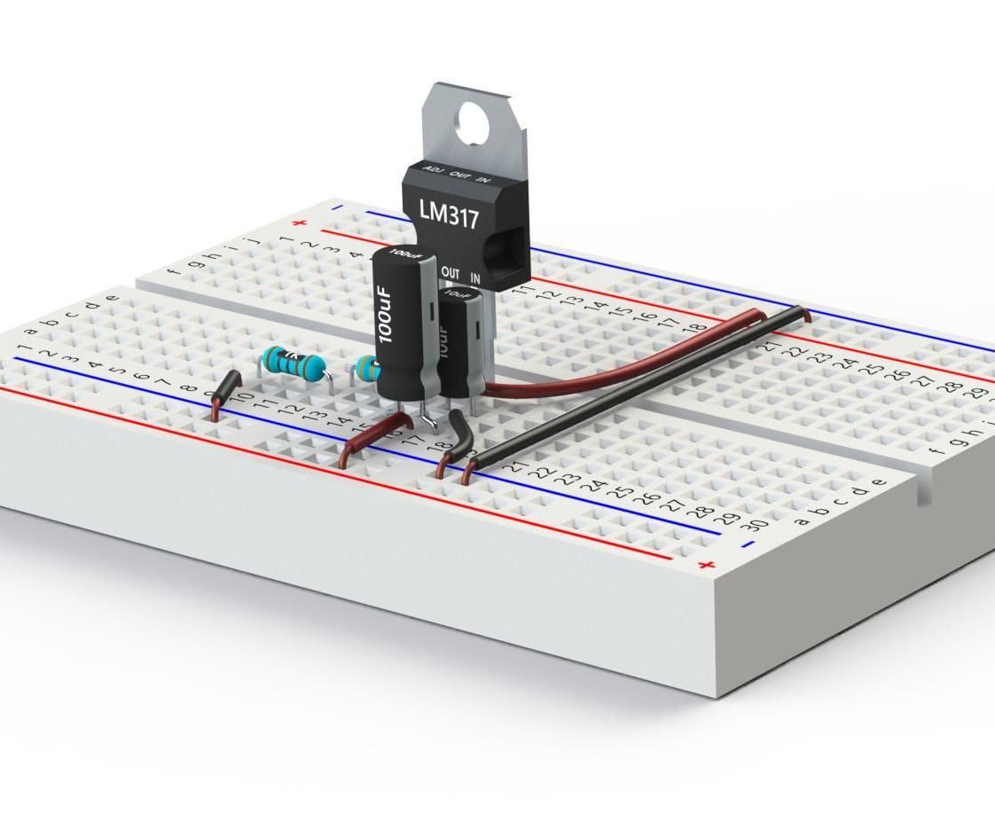 LM317 Adjustable Voltage Regulator
