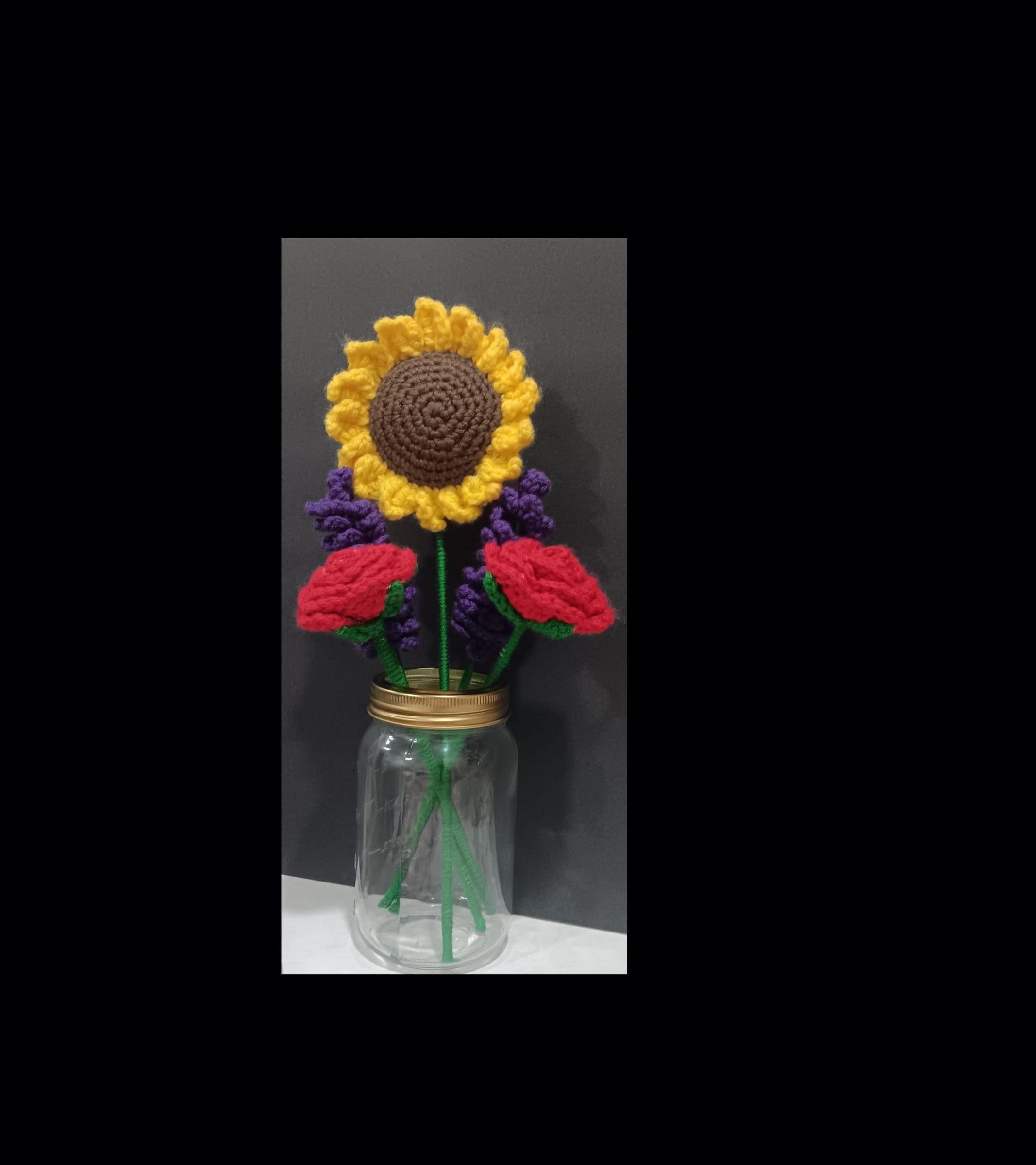 Crochet Flower Arrangement