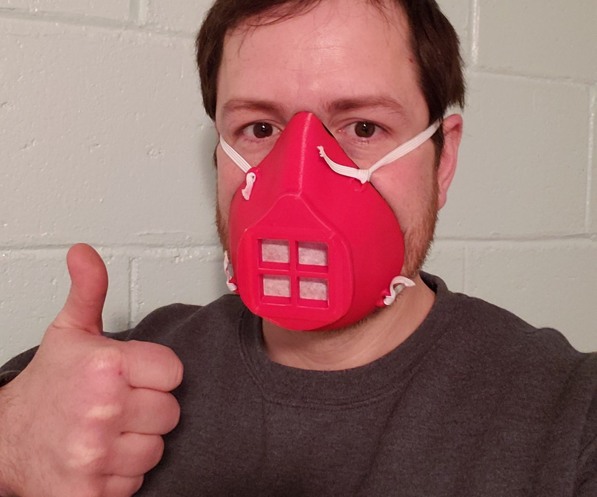 3D Printed COVID-19 Mask With Gasket (NOW WITH 100% MORE FLANGE!!!)