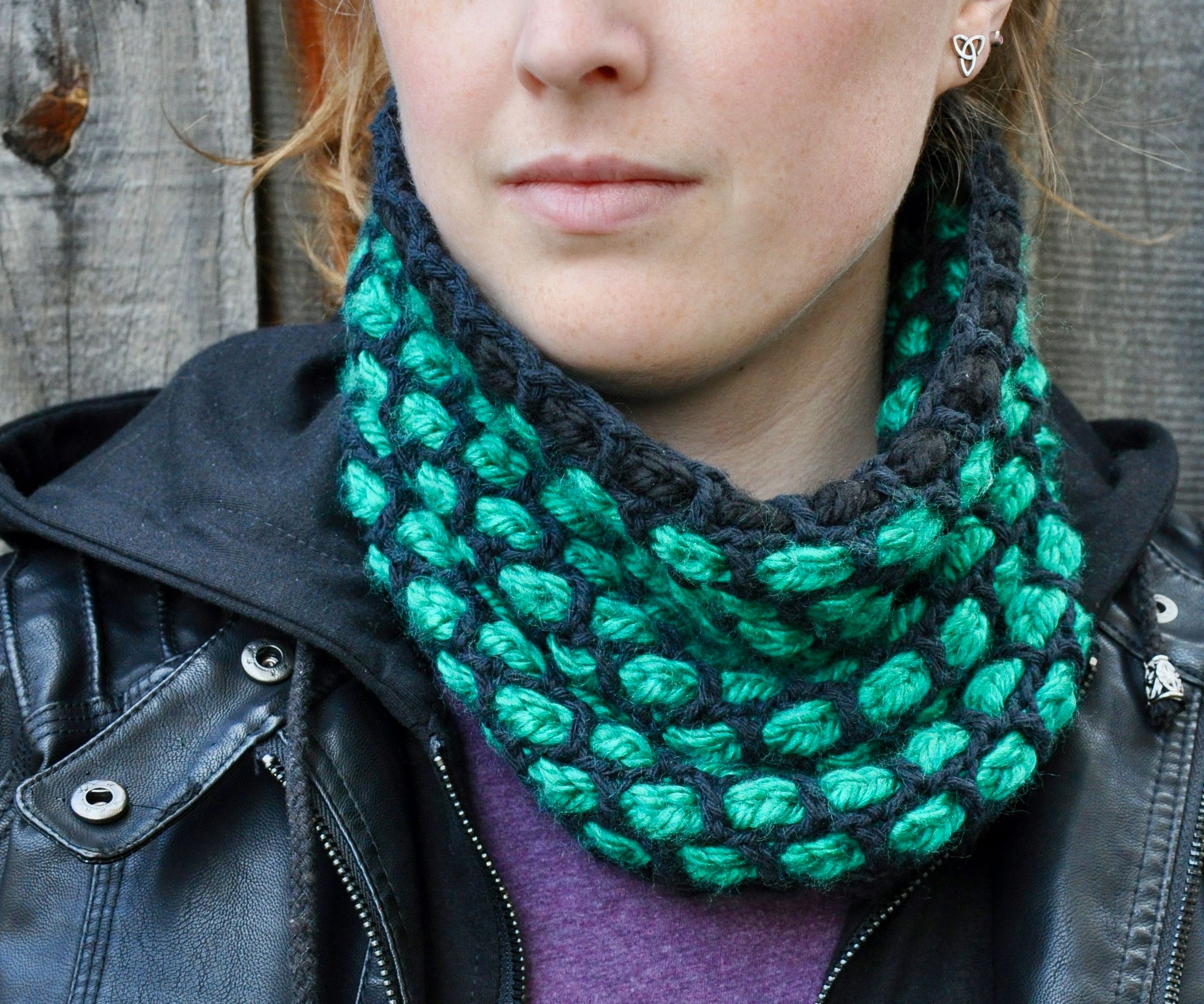 Woven Crochet Cowl
