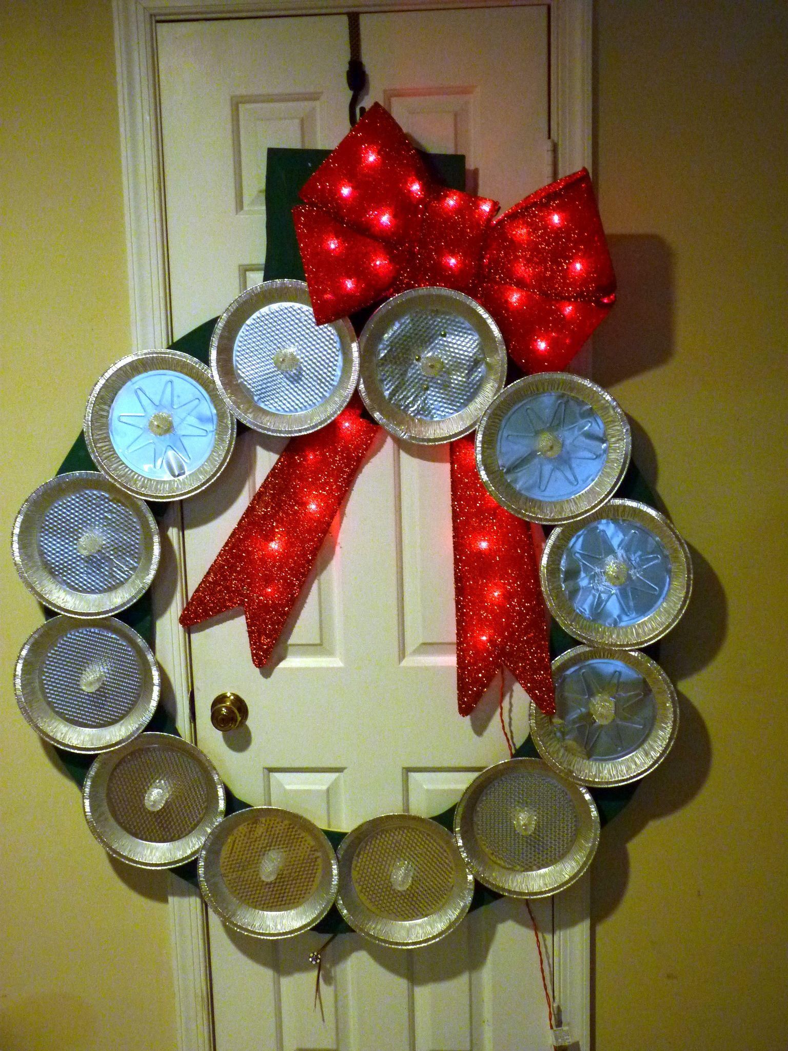 NeoPixel Pie Tin Arduino Wreath 8 Steps Instructables