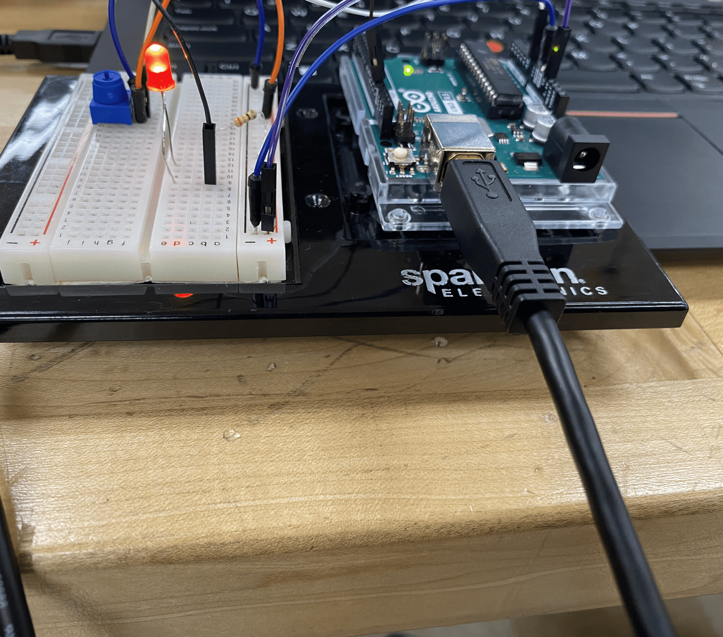 Blinking LED With an Potentiometer