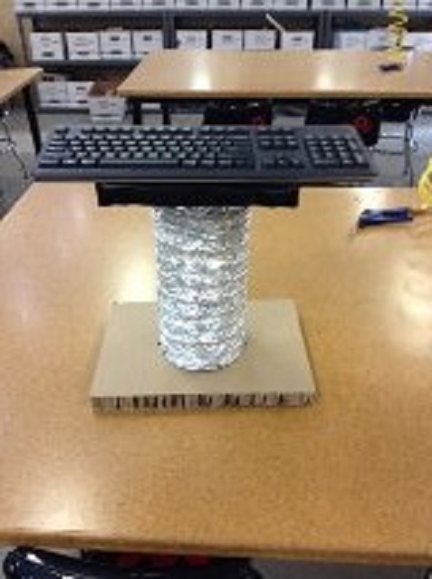 Wireless Elevated Keyboard Holder 1 (WEKH) Made at Chandler TechShop