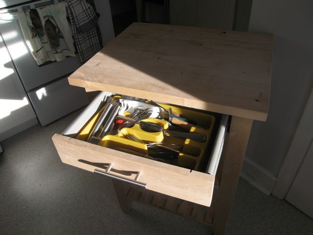 Adding a RATIONELL Drawer to a BEKVAM Serving Cart.