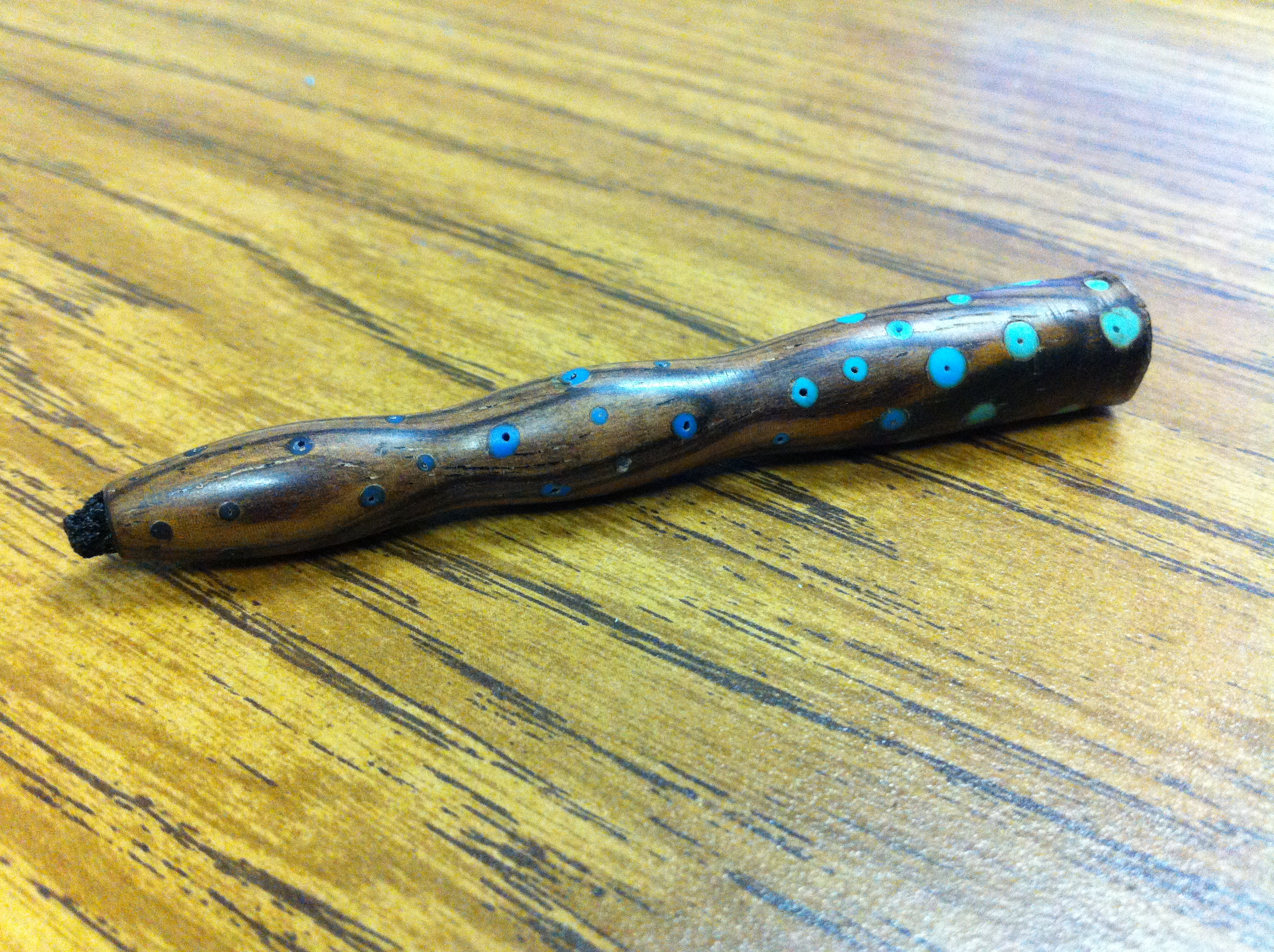 Wood and Polymer Clay iPad Stylus