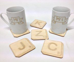 Scrabble Tile Drink Coasters