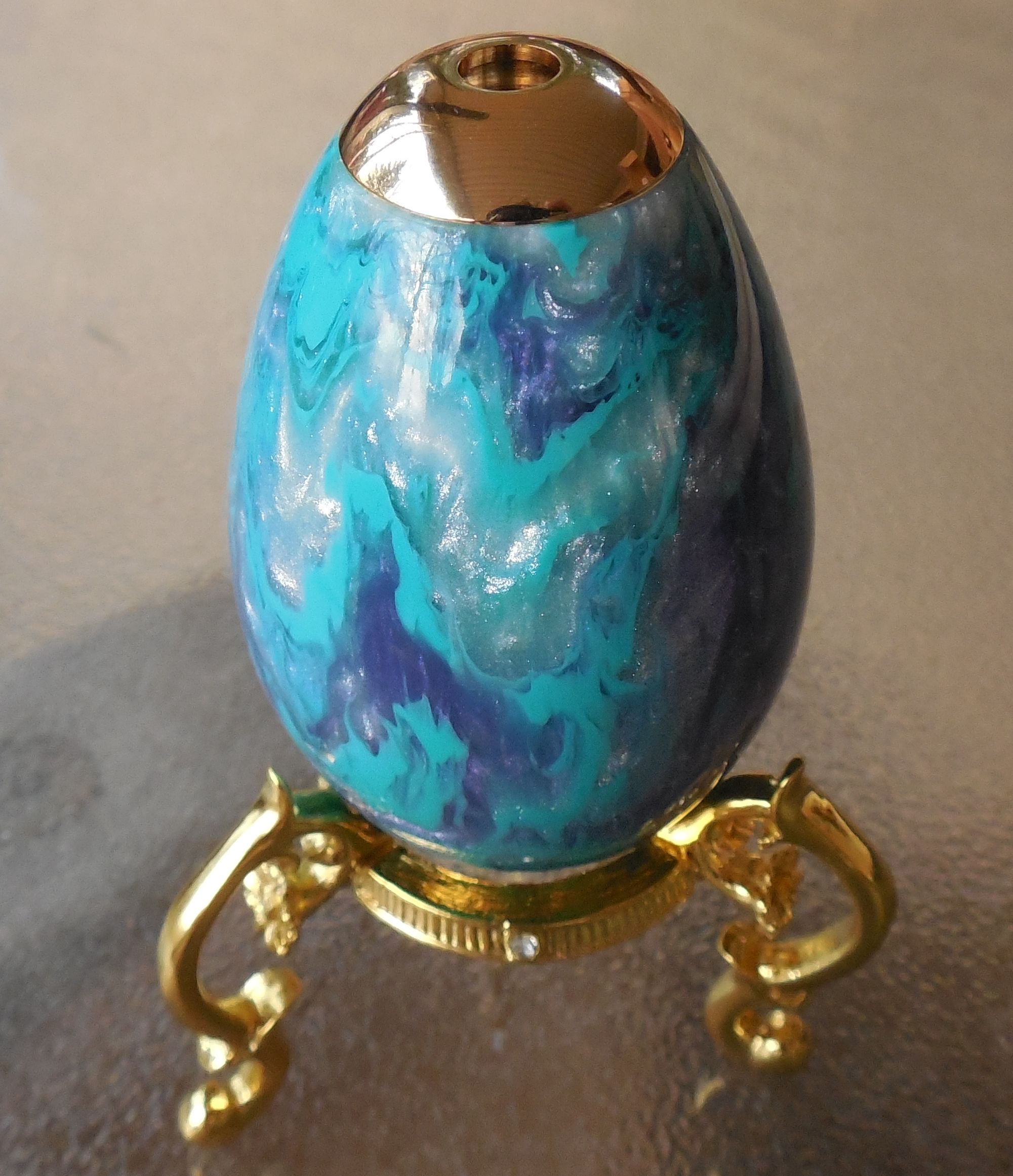 Kaleidoscope Egg From the Large Resin Blank