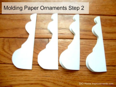 Architectural Inspired Molding Paper Ornaments