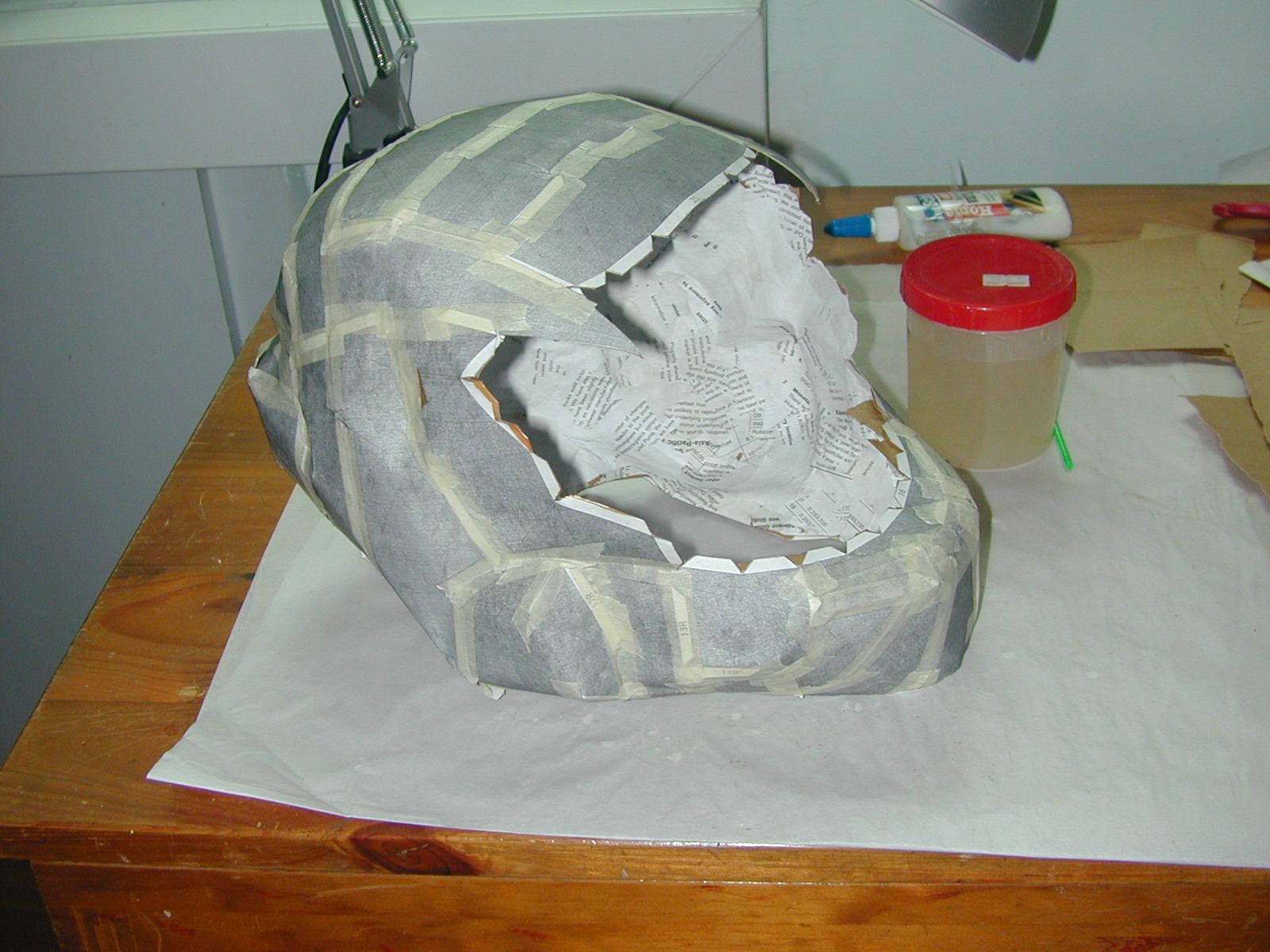 Papier Mache Master Chief Helmet 14 Steps Instructables