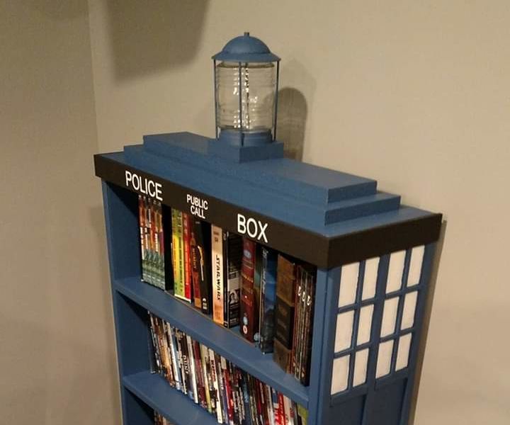 Tardis Book or Movie Shelf