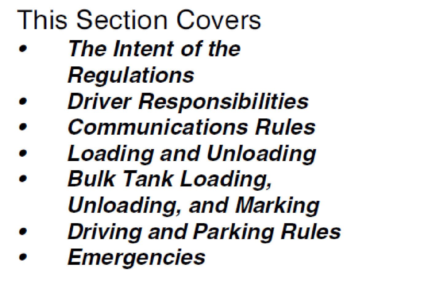CDL Hazardous Material Endorsement