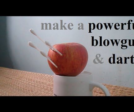 How to make a Hunting Blowgun and Darts with household items