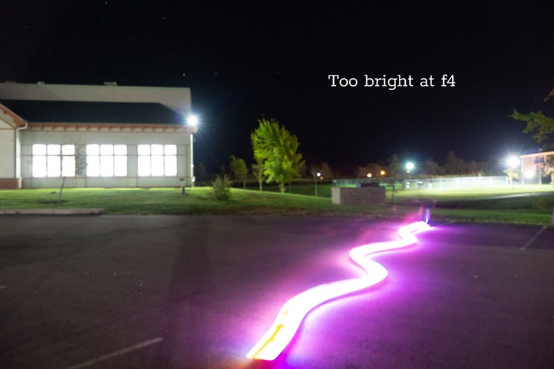 Light Graffiti Skateboard Picture of Getting the Shoot