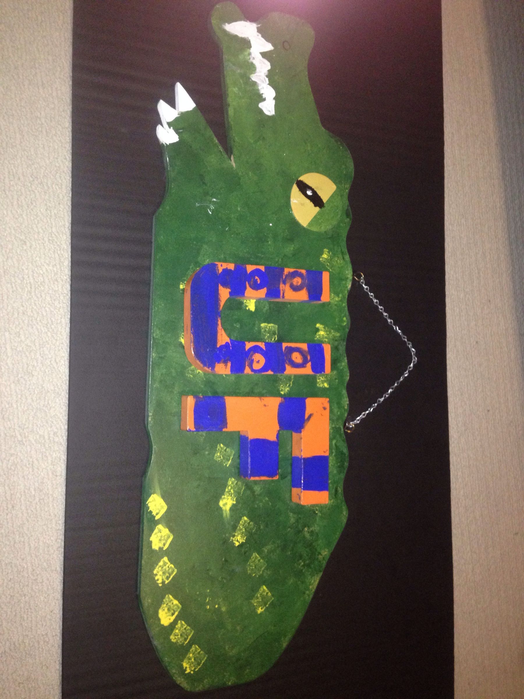 College Team Mascot Animal Decoration Painted