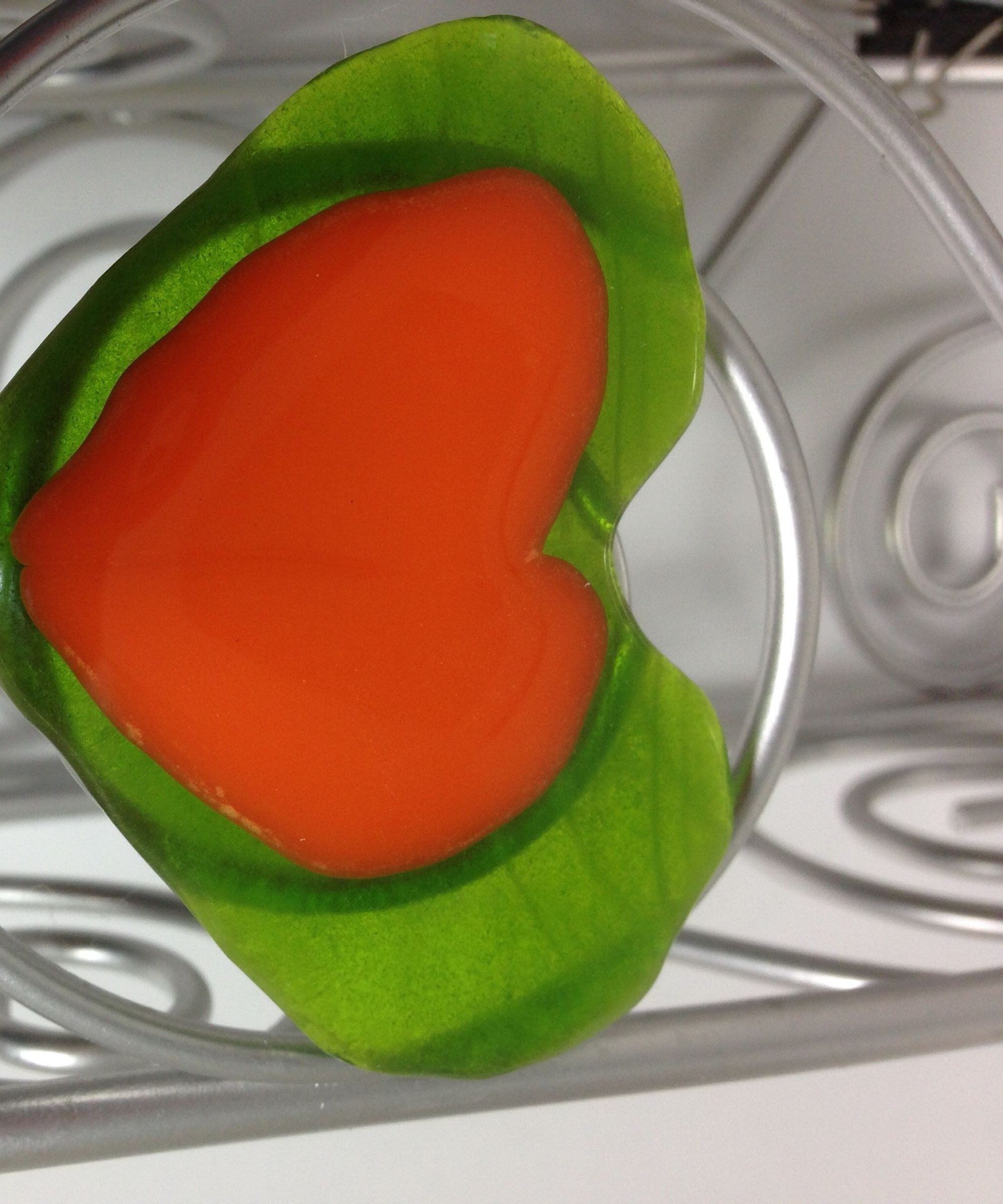 How to Make a 2 Layered Fused Glass Heart in a Microwave Kiln...