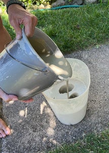 Prepare & Pouring the Cement