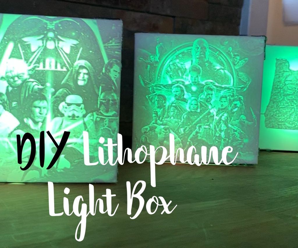 Decorative Lithophane Light Boxes 5 Steps Instructables