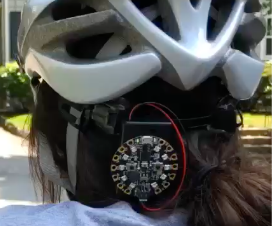 Safety First Helmet With Circuit Playground Express