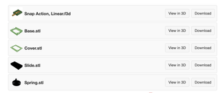 A 100% 3D Printed Linear Snap Action Mechanism. (with Pictures ...