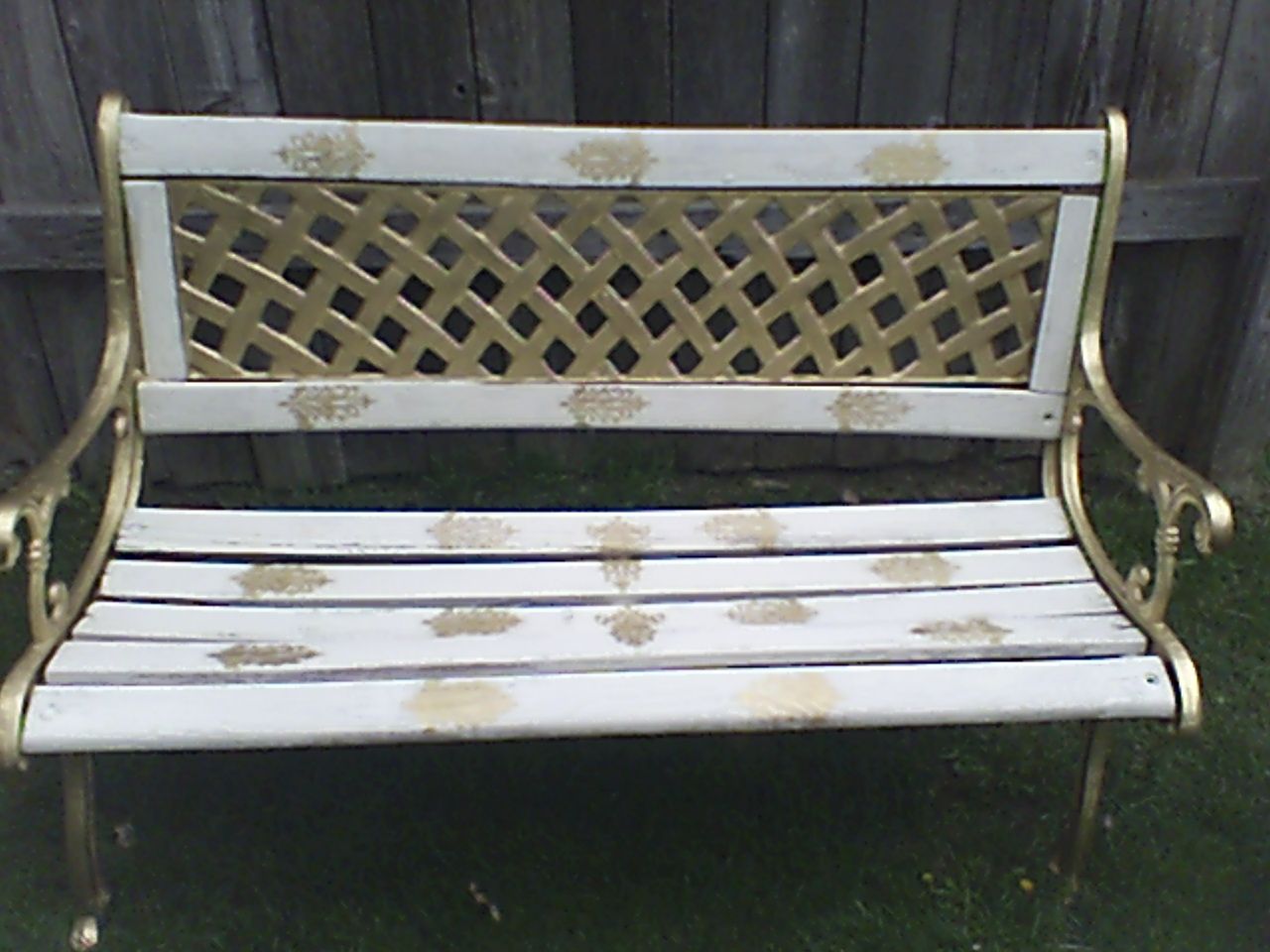 Redesigning an Old Bench Into a Stylish Gold Beauty