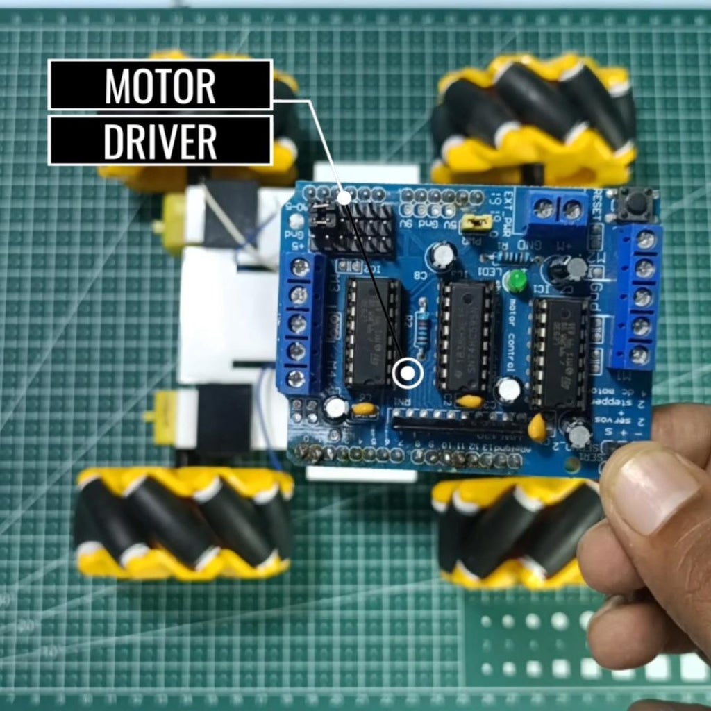 How to Make an Arduino Obstacle Avoiding Car With Mecanum Wheel : 4 ...