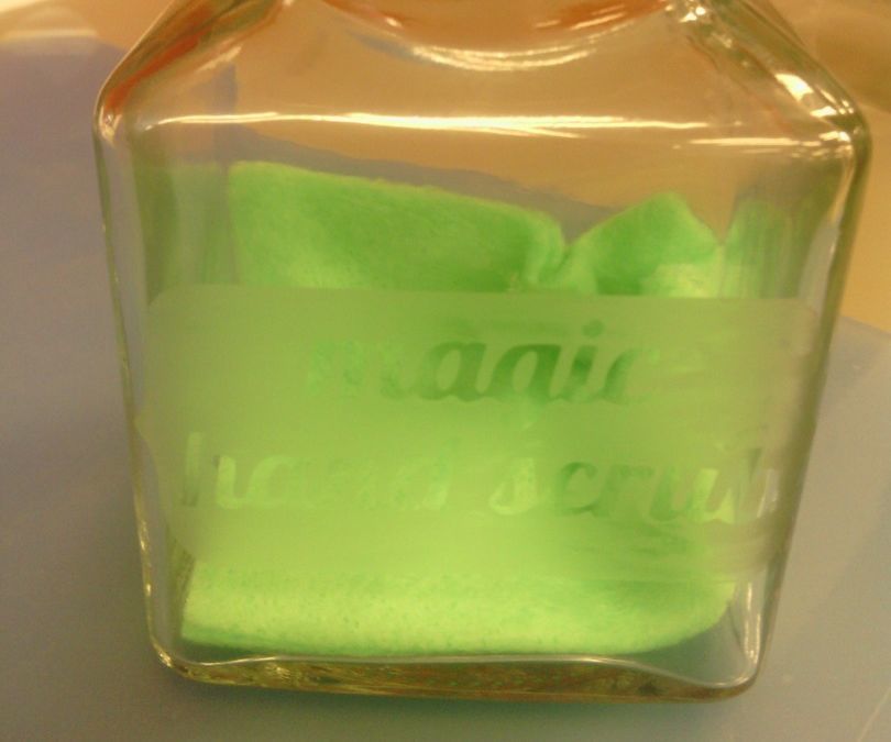 Organic Hand Scrub With Personalized Jar