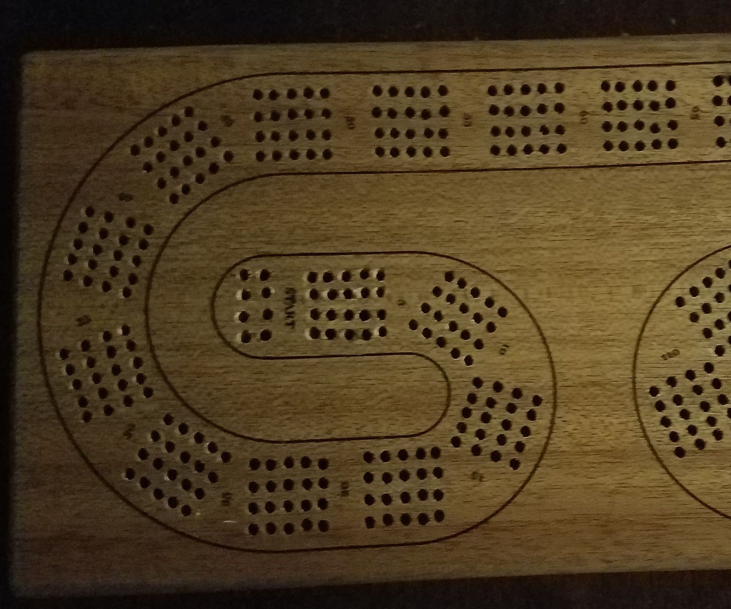 4 Track Cribbage Board
