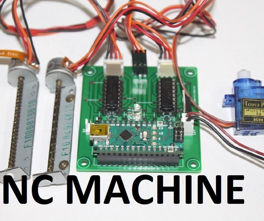 CNC Machine Using Arduino Nano and DVD Drive Stepper Motor