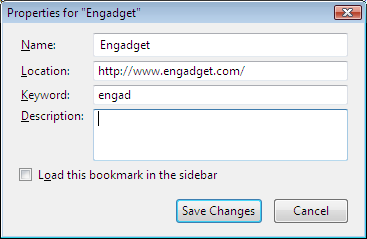 Basic Keyword Bookmarks