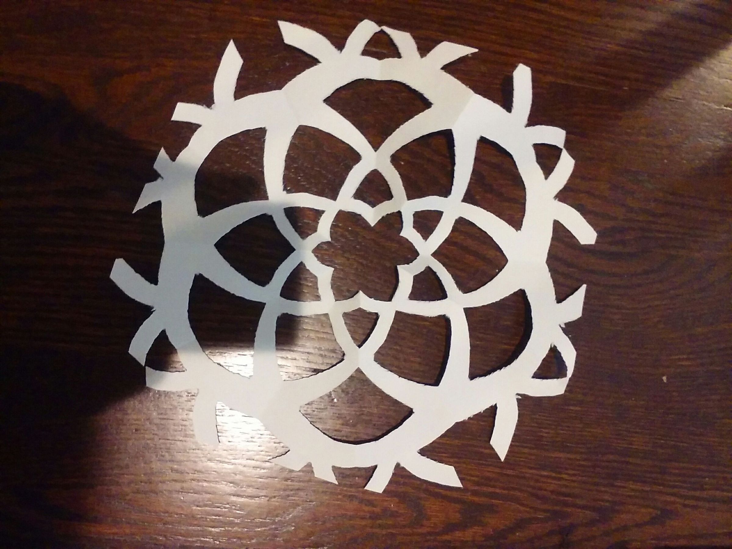 DIY Flower Snowflake