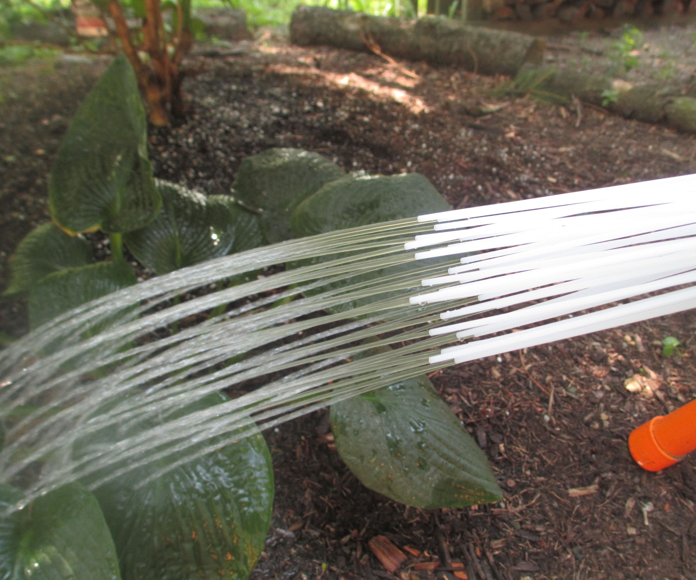 Serendipitous Garden Watering Nozzle From Water Balloon Filler