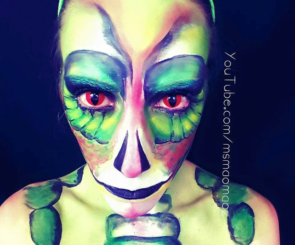 Lizard Snake Face Paint Thing!