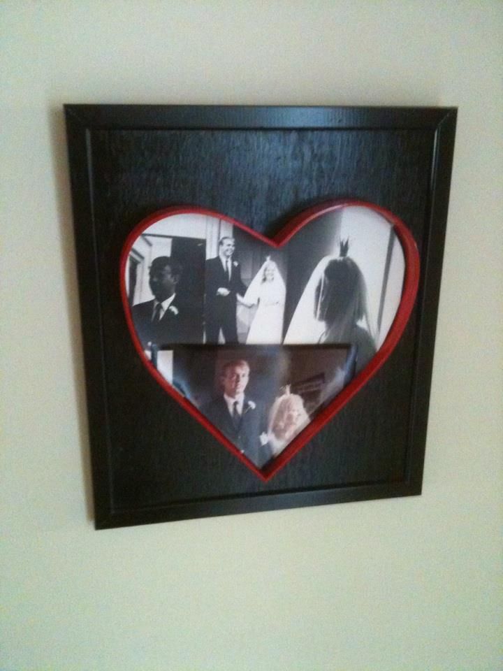 Heart Shaped Picture Frame From Scrap Metal - Valentines Gift