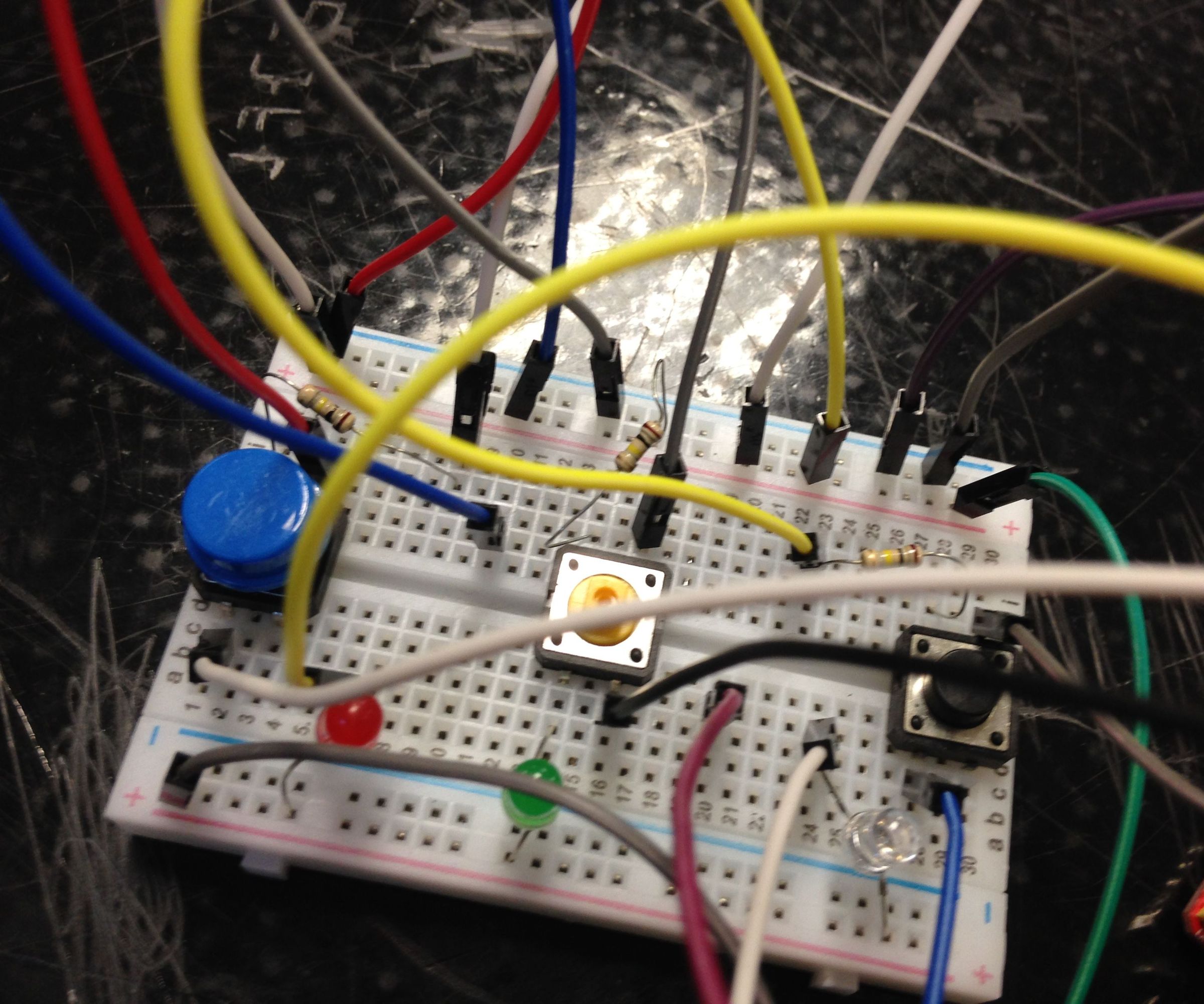 Servo LED Button Blink