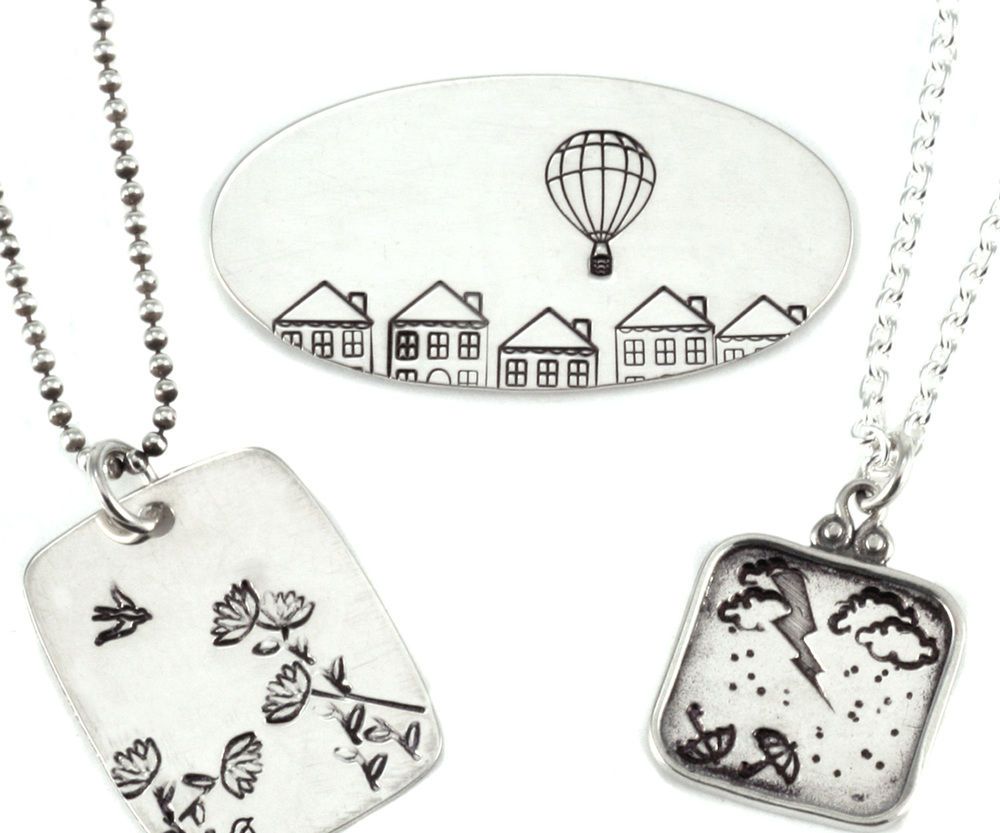 Collage Stamping With Danelle Street at Beaducation - Step by Step Jewelry Making Video Tutorials